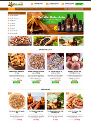 Khám Phá Mẫu Web Bán Nông Sản Chuẩn SEO, Hiện Đại Nhất 2025